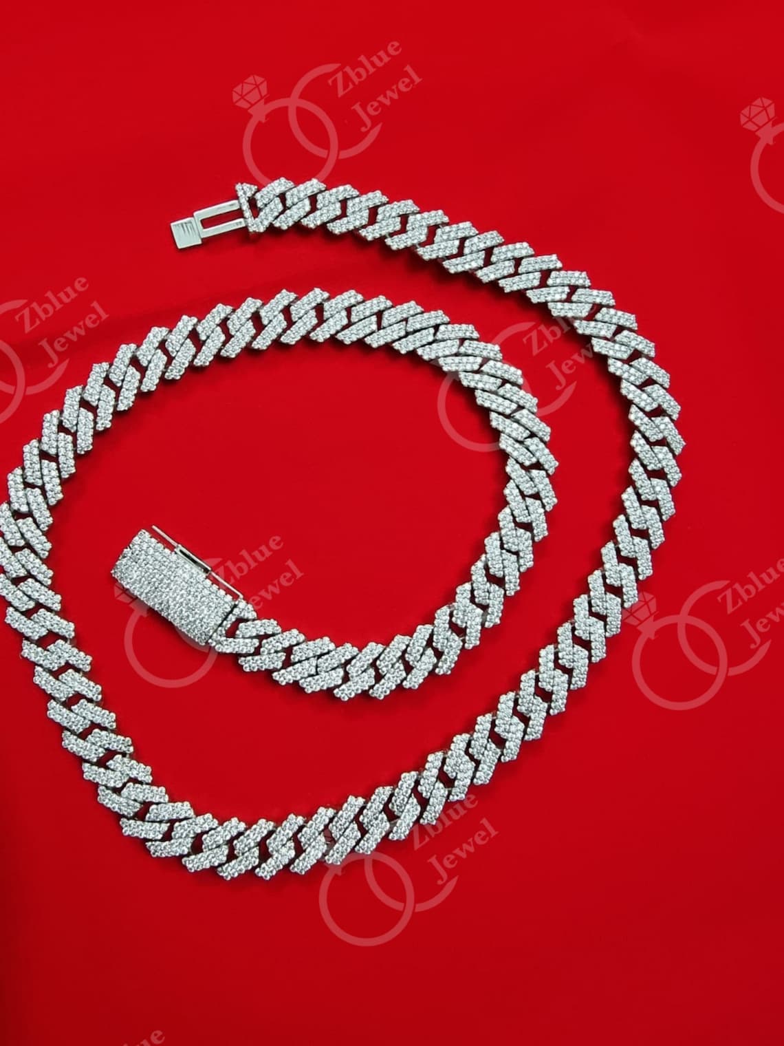 VVS Moissanite Diamond Cuban link Chain 10 MM Hip Hop Miami Etsy