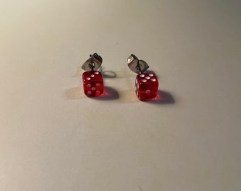 Mini Dice Stud Earrings