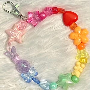 Cute Beaded Keychain | Kawaii | Charms | Multicolor | Friendship Bracelet