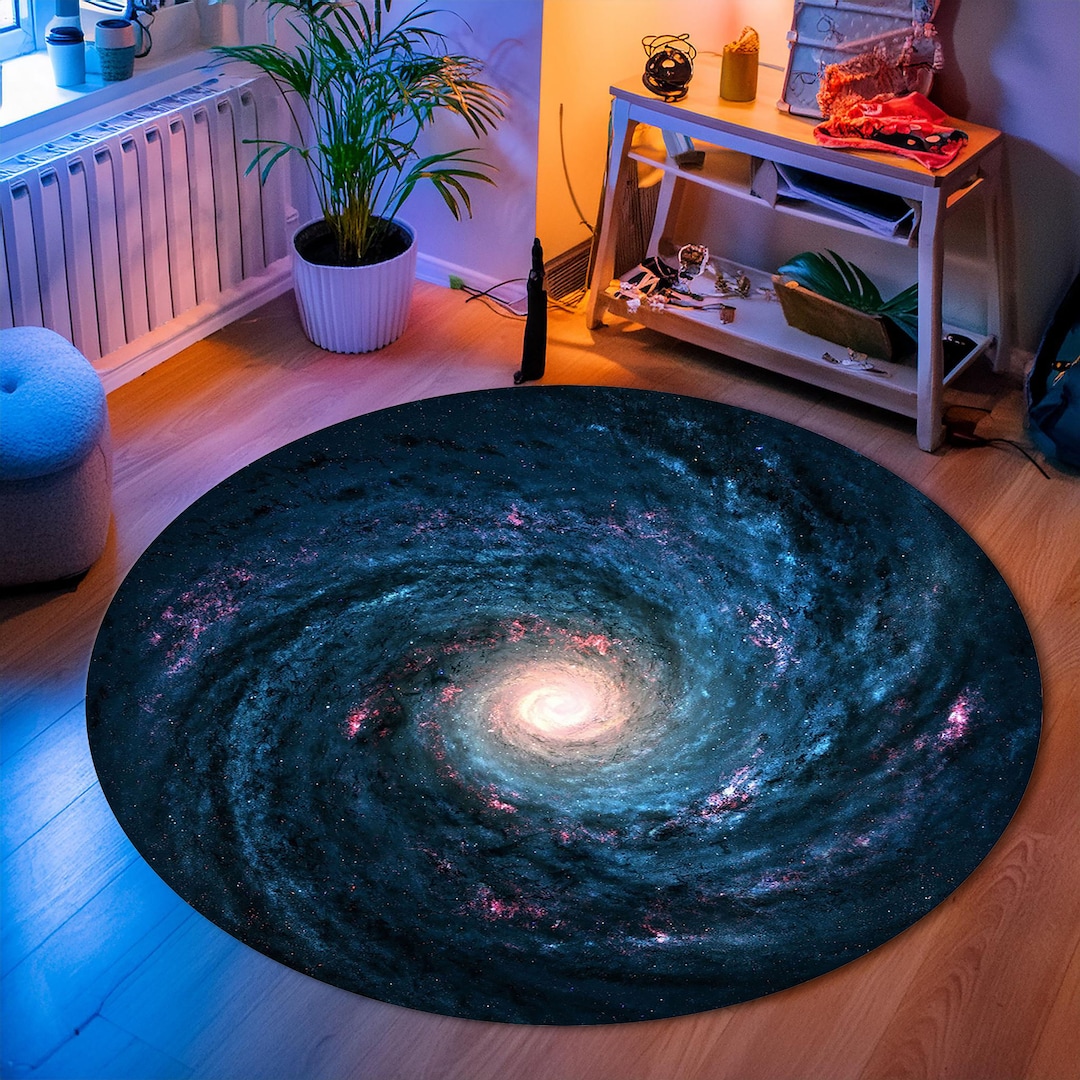 Milkyway Photo Rug for Space Room, Space Photo Rug, Planet Rug ...