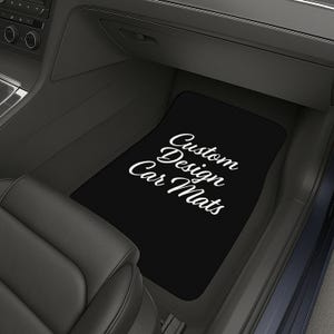 Custom Car Floor Mats – Personalized Auto Mats with Your Design – Dye Sublimation Print – Unique Gift for Car Lovers
