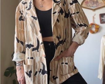 Vintage Raw Silk Abstract Balzer