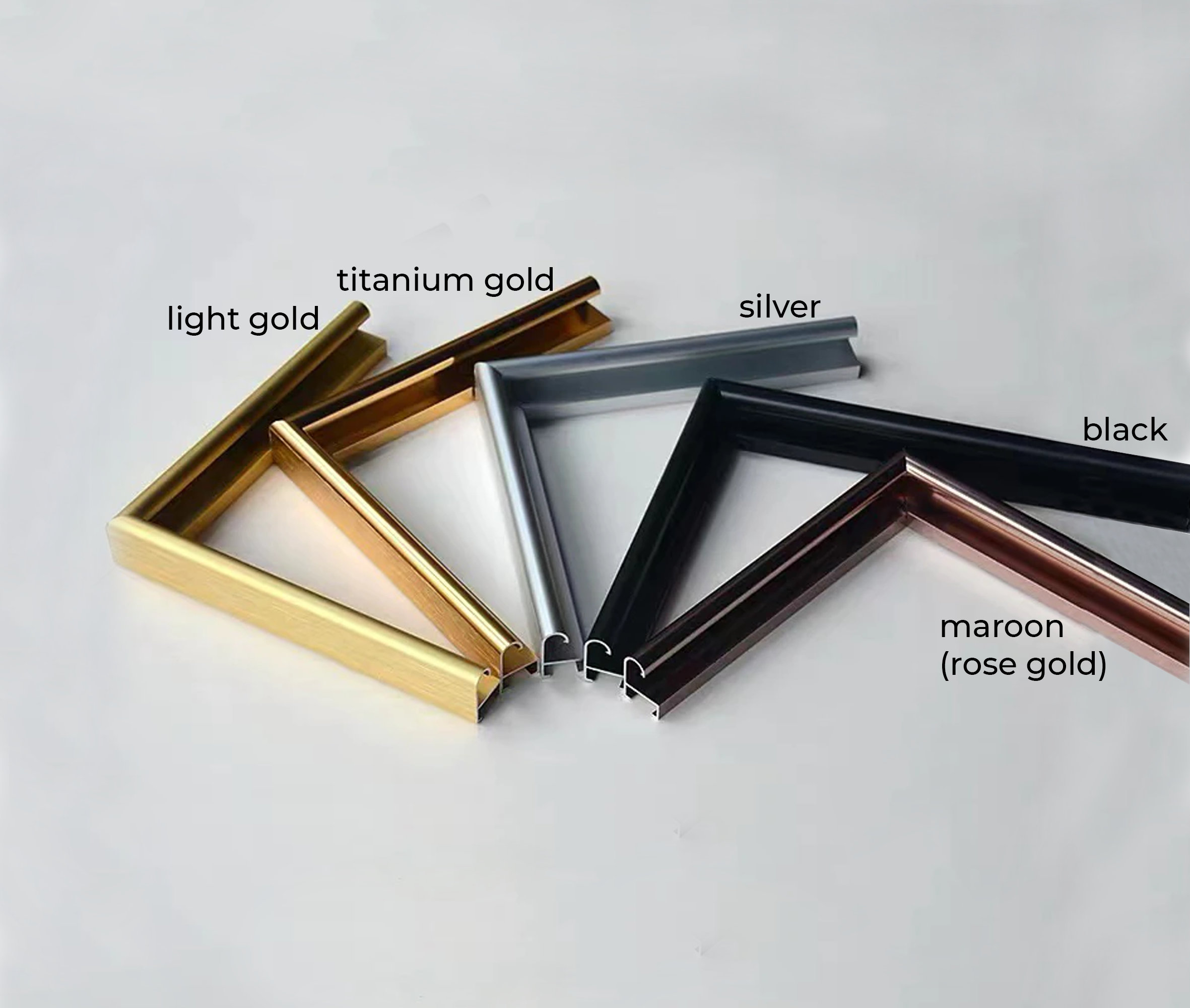 Metal Poster Frame with glass and board CUSTOM SIZES 35 Etsy