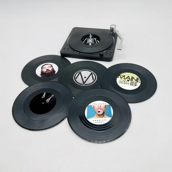 The Maine Band 8123 Vinyl Record Coasters Gift Custom Phoenix Arizona