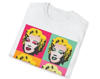 Andy Warhol Signature Marilyn Monroe T-shirt Treding Art