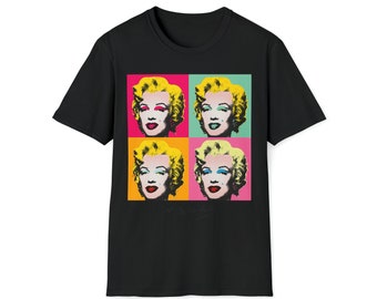 Andy Warhol Signature Marilyn Monroe T-Shirt Treding Art Print Fine Art Gift Fashion Modern Pop Art Screenprint Velvet Underground Shirt