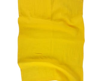 Tea Towel Yellow 100% Soft Wash Linen - 48cm x 70cm