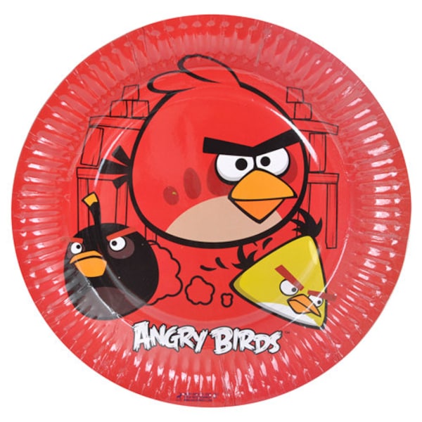 Angry Birds Paper Party Plate 8 Pieces 1st Birthday Birthday Party