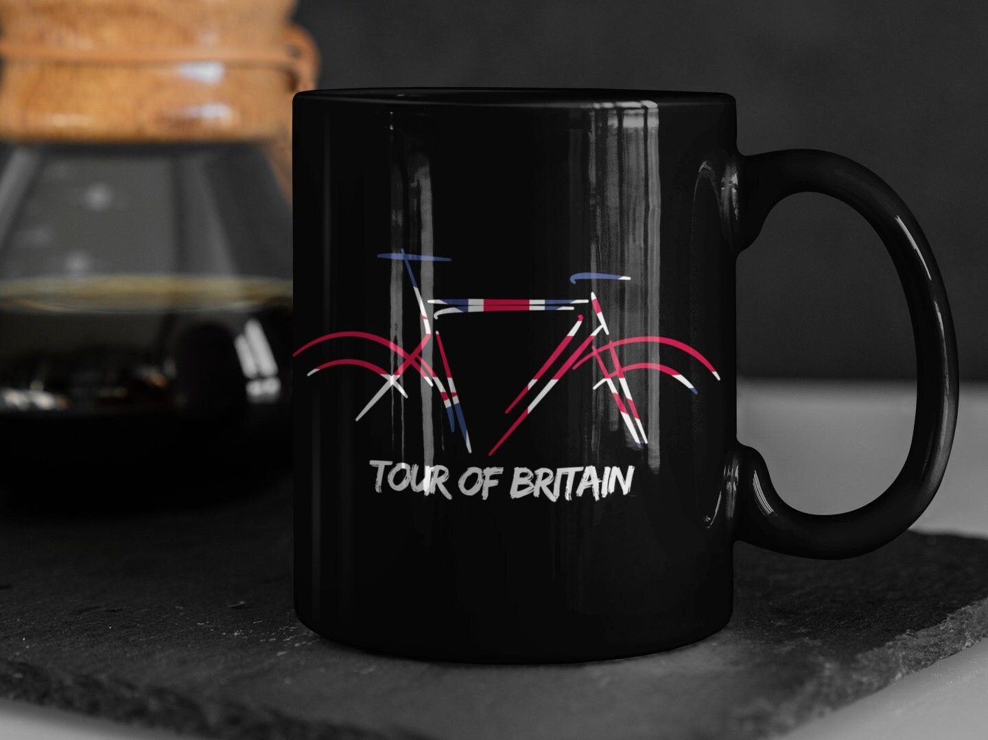 Tour of Britain Cycling Coffee Mug,road Bike Lover Cyclist Gifts,bicycle  Gifts Bike Mug,peloton Gifts Cycling Art British Coffee Mug -  UK