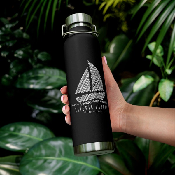 Sailboat Design Nautical Tumbler Insulated Water Bottle,Sailing Gifts for Sailors Vacuum Thermos Bottle,Vacation Tumbler Sport Bottle