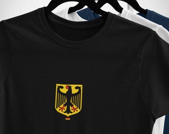 Deutsches T-Shirt, Deutschland-Flaggen-Wappen-Shirt, Weltfahnen-Unisex Ultra Cotton T-Shirt, deutsche Geschenke