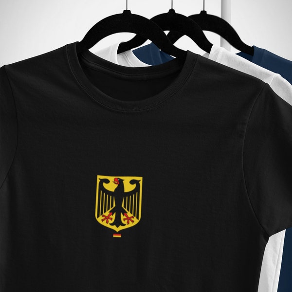 Deutsches T-Shirt, Deutschland-Flaggen-Wappen-Shirt, Weltfahnen-Unisex Ultra Cotton T-Shirt, deutsche Geschenke