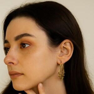 Earring, earring for woman, brass earrings, bohemian earring, boho earrings, brass jewelry, beautiful earrings, brass, India earrings