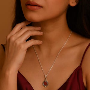 Carnelian Pendant, Carnelian Jewelry, Gemstone Pendant, 925 Silver Sterling Pendant, Handmade Pendant, Pretty Pendant, Women Necklace