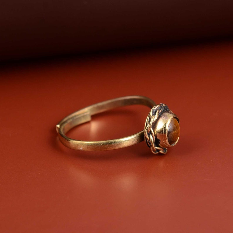 14/20 Gold Filled and Turquoise Bead Stretch Toe Ring main image 1