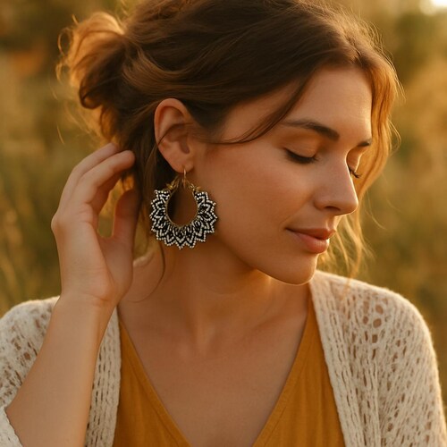 Orecchini Pentagramma Baphomet (2 Stili) - Pentacolo Invertito, Capra Occulta Dei Cavalieri Templari Di Mendes, Come Sopra E Sotto, Regalo Di Eliphas Levi - Italia - Foto 7