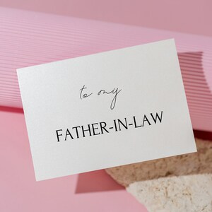 à mon beau-père | Cartes de voeux de famille. Modèle de carte d'invitation de mariage. Faire-part imprimable aux parents en téléchargement numérique