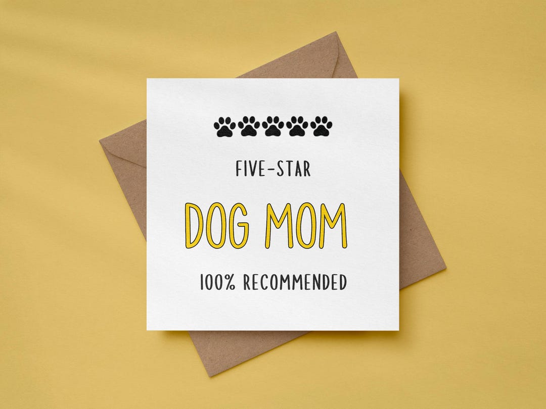 Dog Mom Greeting Card, Funny Printable Birthday Card to Pet Parents - Etsy