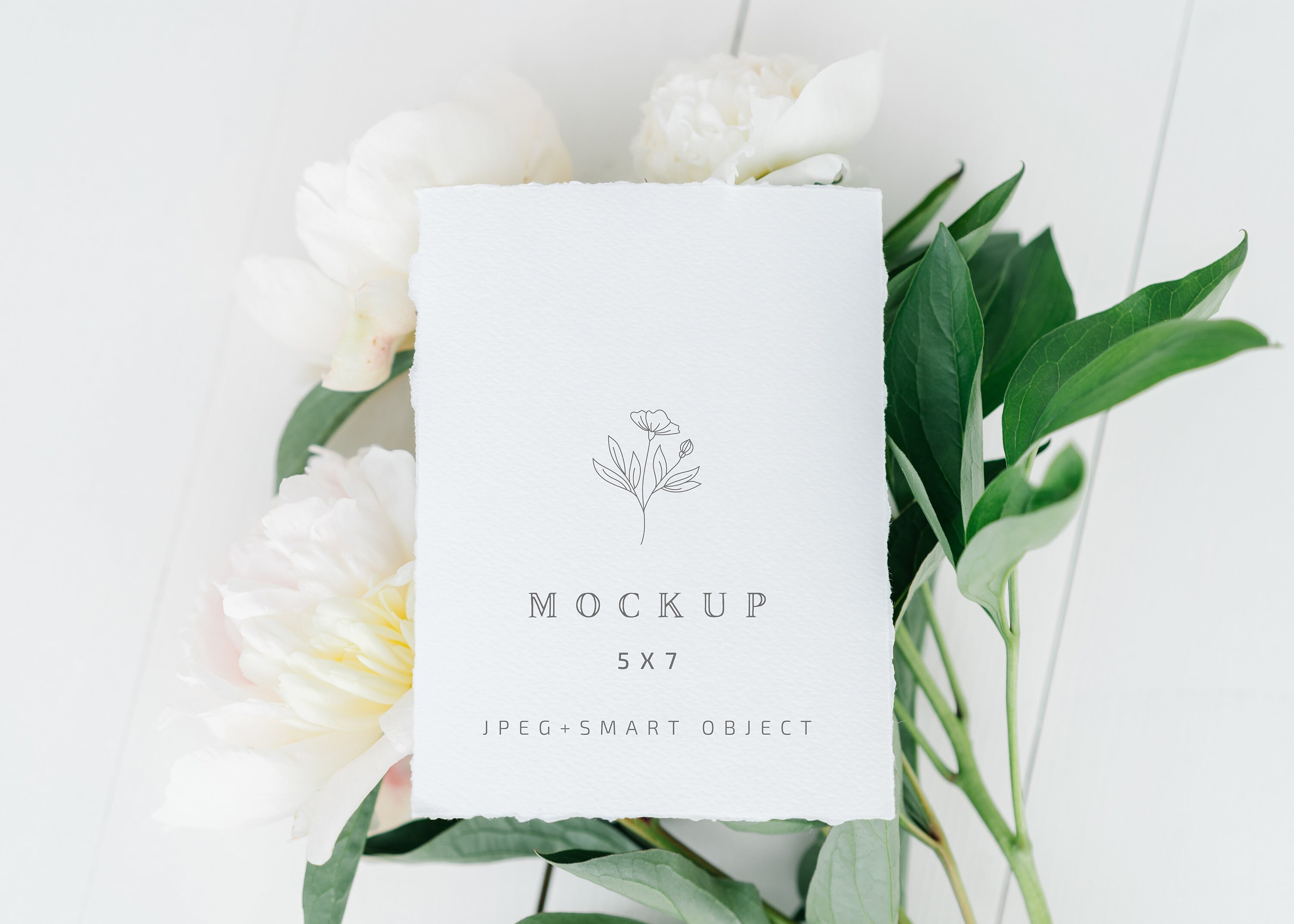 Wedding Invitation Mockup Card, 5x7 Mockup Card, Watercolour Paper