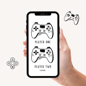 Player Two Schwangerschaftsankündigungsvideo an Ehemann | Nur eine kleine Notiz zu sagen, ich bin Schwanger | Baby animierte digitale Karte