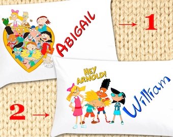 Hey Arnold crib sheet.Toddler fitted sheet with pillowcase.