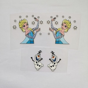 Cartoon Iron On Stickers For Custom Kids Shoes, Heat Transfer Pricess Patches For Decal Your Girls Shoes