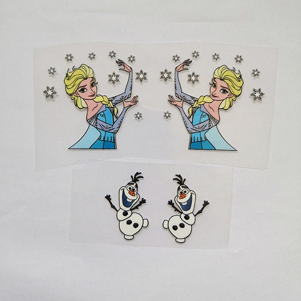 Cartoon Iron On Stickers For Custom Kids Shoes, Heat Transfer Pricess Patches For Decal Your Girls Shoes