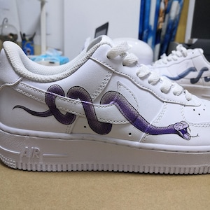 Snake Shoes Decal,Iron On Snake Stickers For Custom Nike Shoes, Snake Surround Nike Shoes Swoosh, Snake Decal For Air Force One