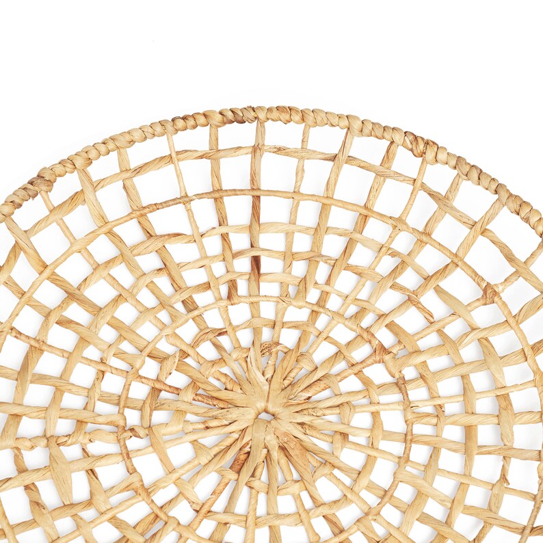 Large Natural Wicker Wall Décor Set of 3 Hanging Woven Water Etsy