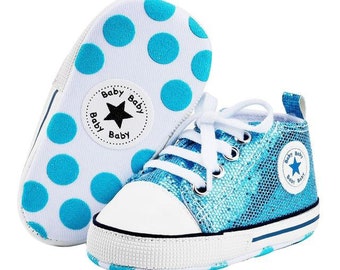 navy blue glitter converse