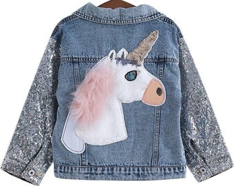 Sparkle Denim Jacket - Etsy Australia