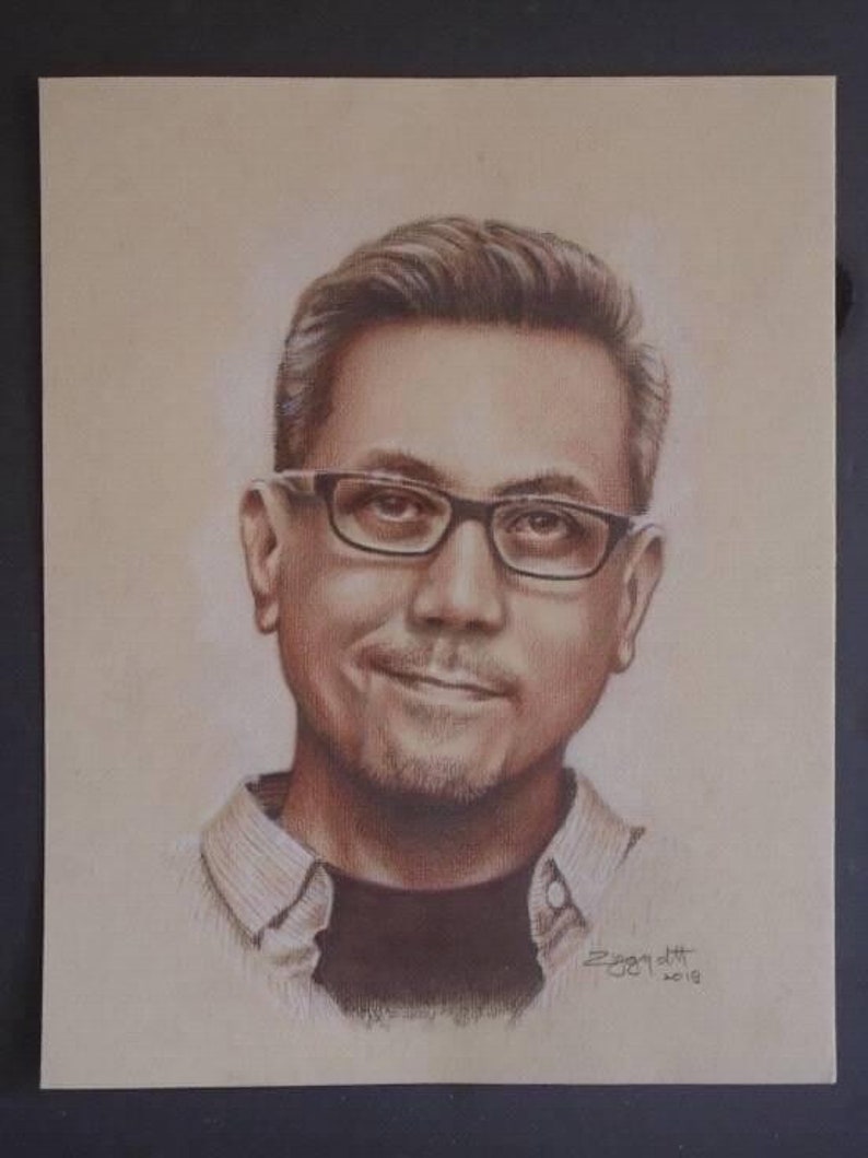 Pastel drawinghand drawn portraitdrawing in pastelportrait in colorportrait from photo