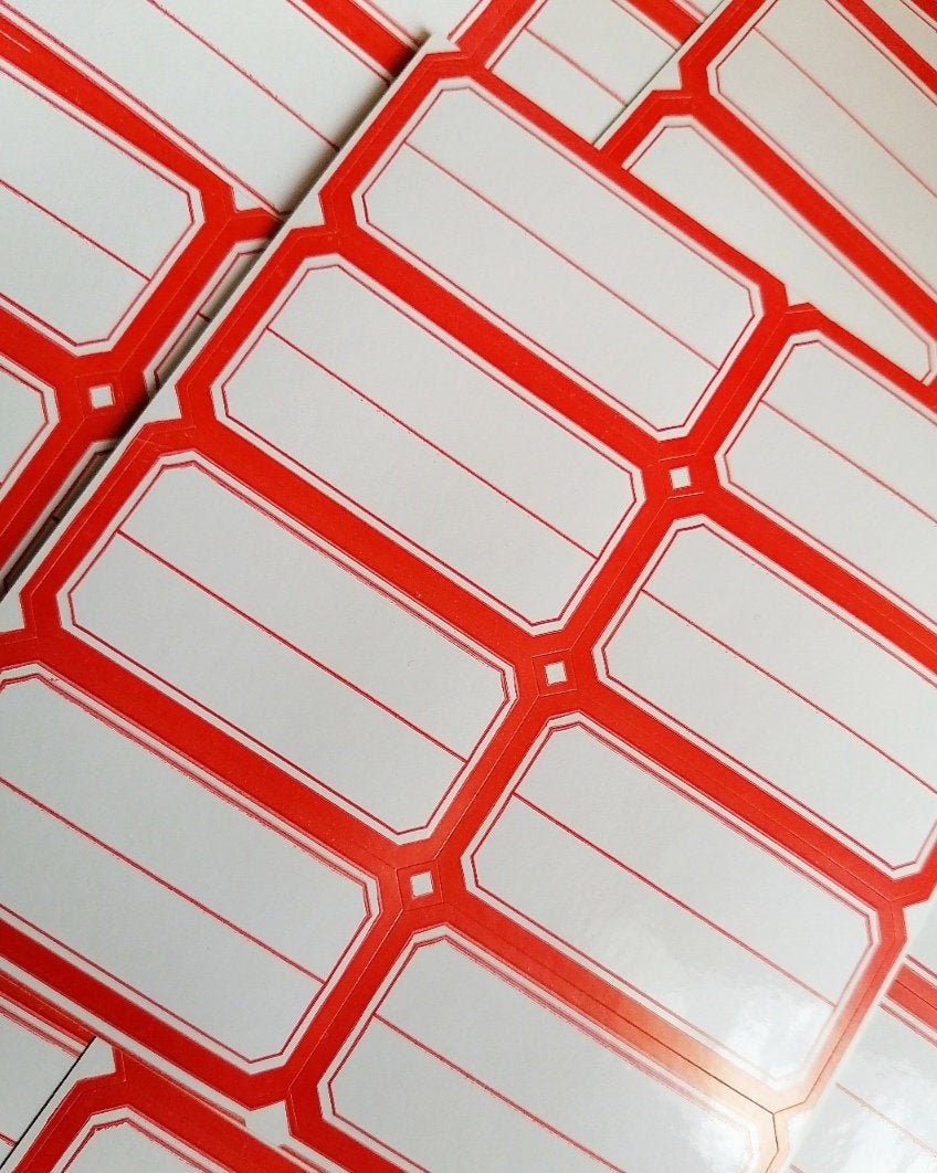 Small Business Labels Label Stickers Small Labels Small Business red