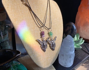custom whimsical fairy crystal necklace