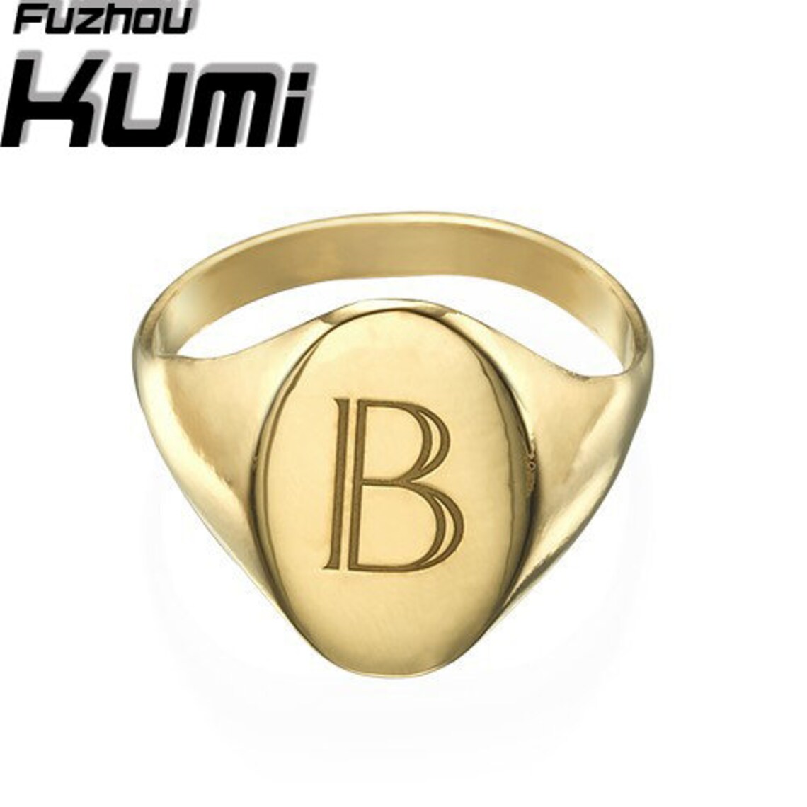 Initial 18k Gold Cheap ring Etsy