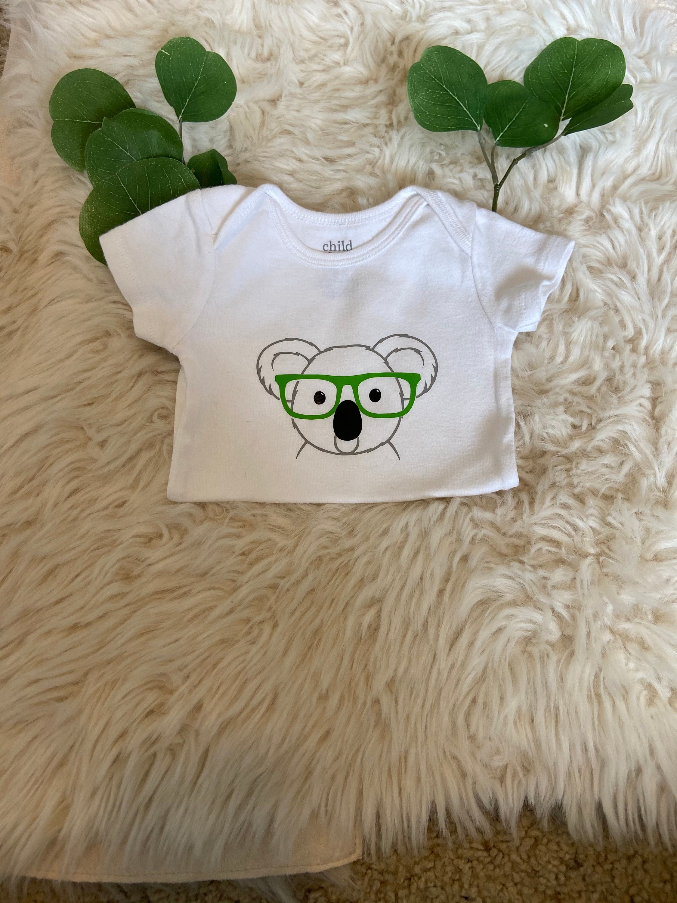 Koala Bear Onesie Baby Girl OnesieBaby Boy OnesieUnisex Etsy