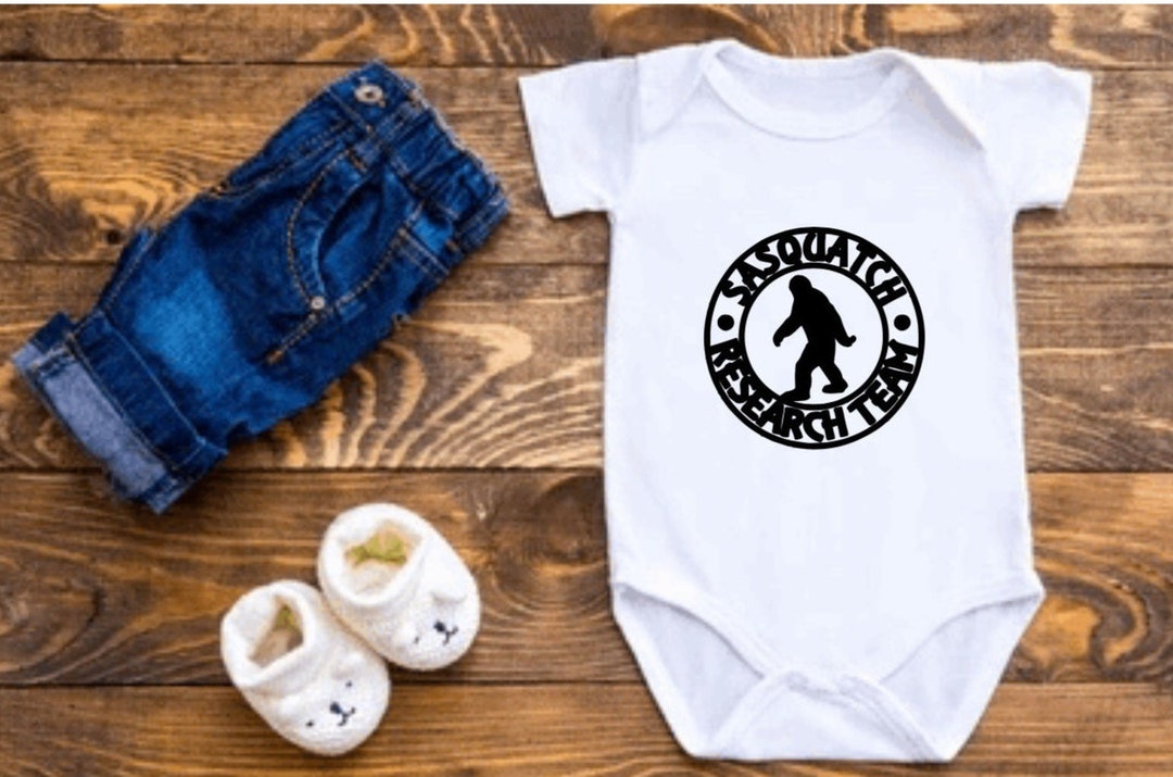 Believe Onesie Bigfoot Onesie Sasquatch Research Team Baby Etsy