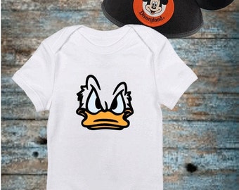 Donald Duck Baby Onesie* Funny Donald Duck Onesie* Angry Donald Duck* Disney Onesie* Donald Duck* Classic Disney Character* Cute Baby*