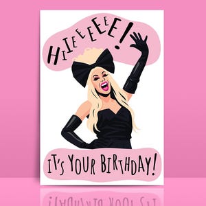 HIEEE! Drag Queen Birthday Card, Alaska Thunder 5000 Funny Quote Drag Race Card  Printable Card for Best Friend Gift Instant Download TV Pop