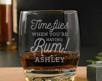 Personalised Time Flies When You're Having Rum Tumbler.....