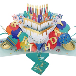 Happy Birthday Card 3D Pop Up Card Second Nature Pop Ups.....