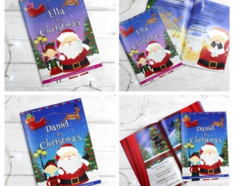 Personalised Girls OR Boys "It's Christmas" Story Book, Featuring Santa and his Elf Twinkles.....