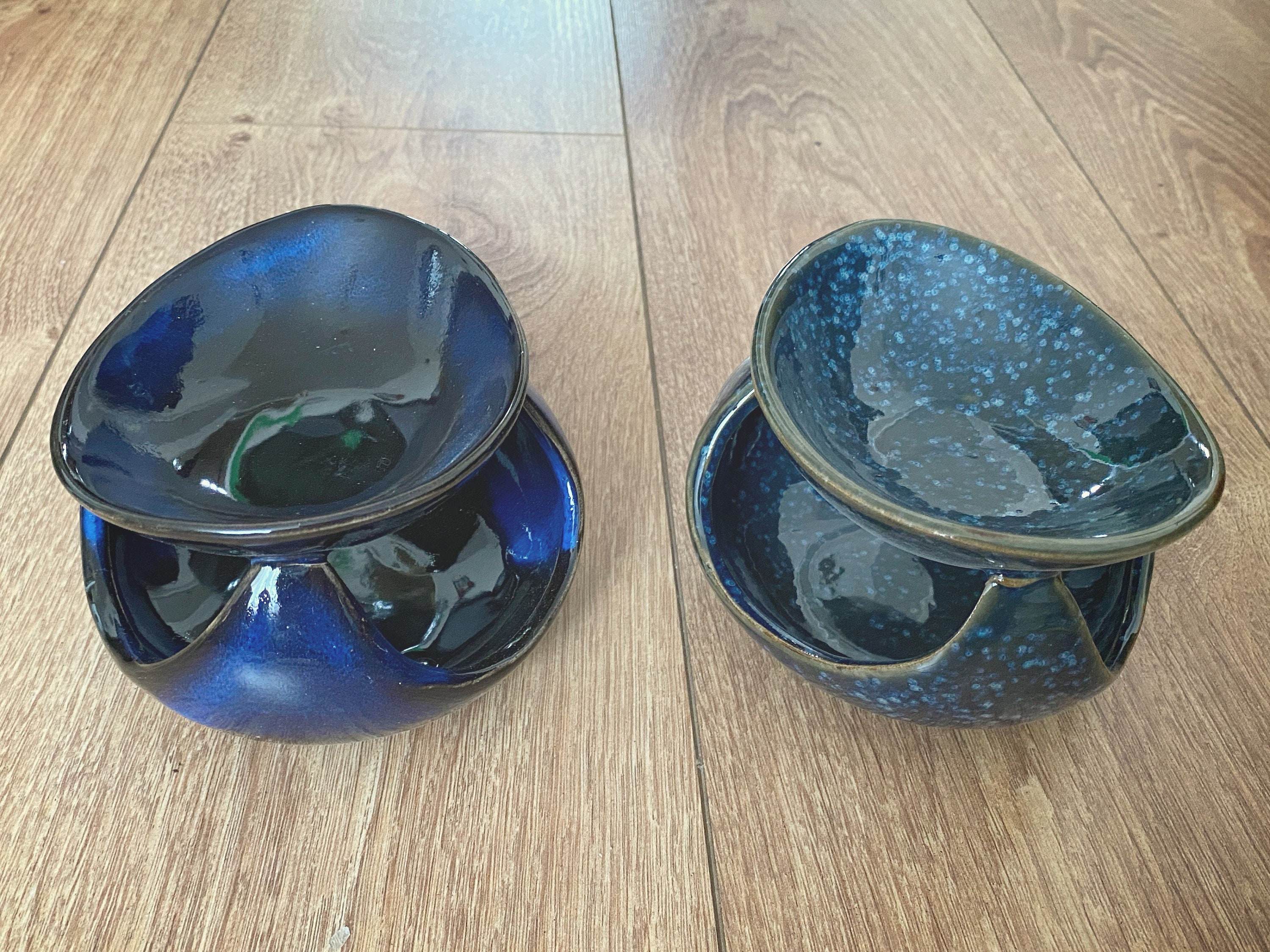 Abstract Blue Wax Melt Burner/Wax Burner/Oil Burner/Melt Etsy