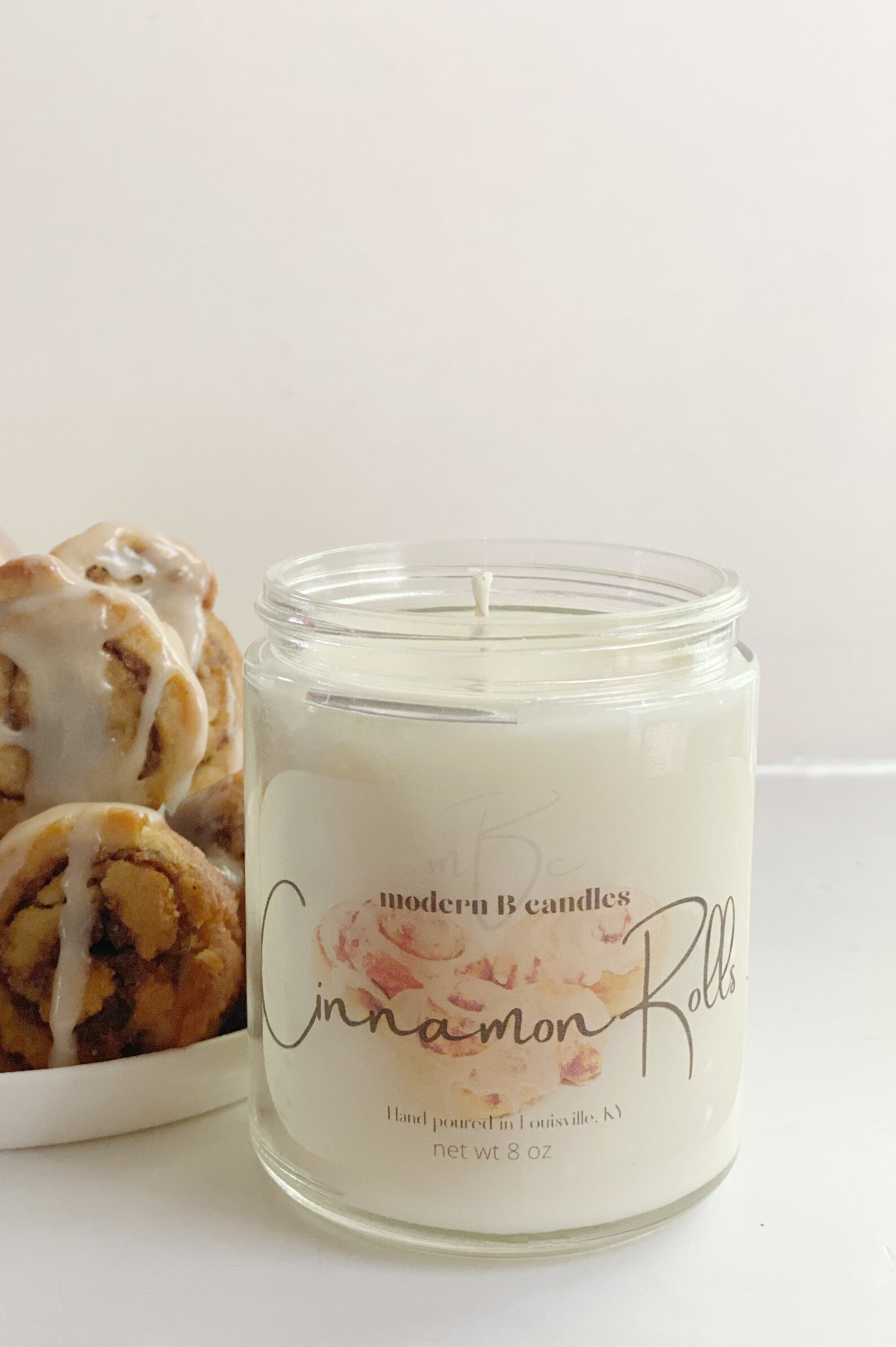 Cinnamon roll candle fall candle yummy candle cinnabon Etsy