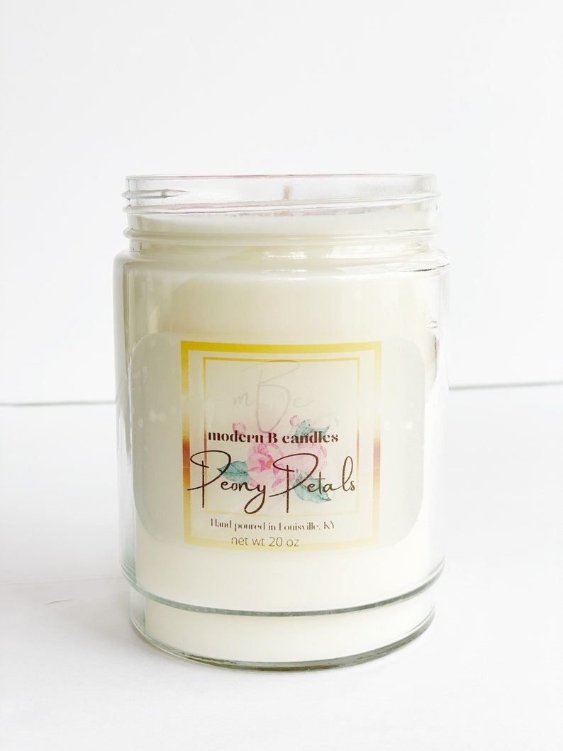 Peony Petalspeony candlefloral candlesoy candlemothers day giftsoy candle