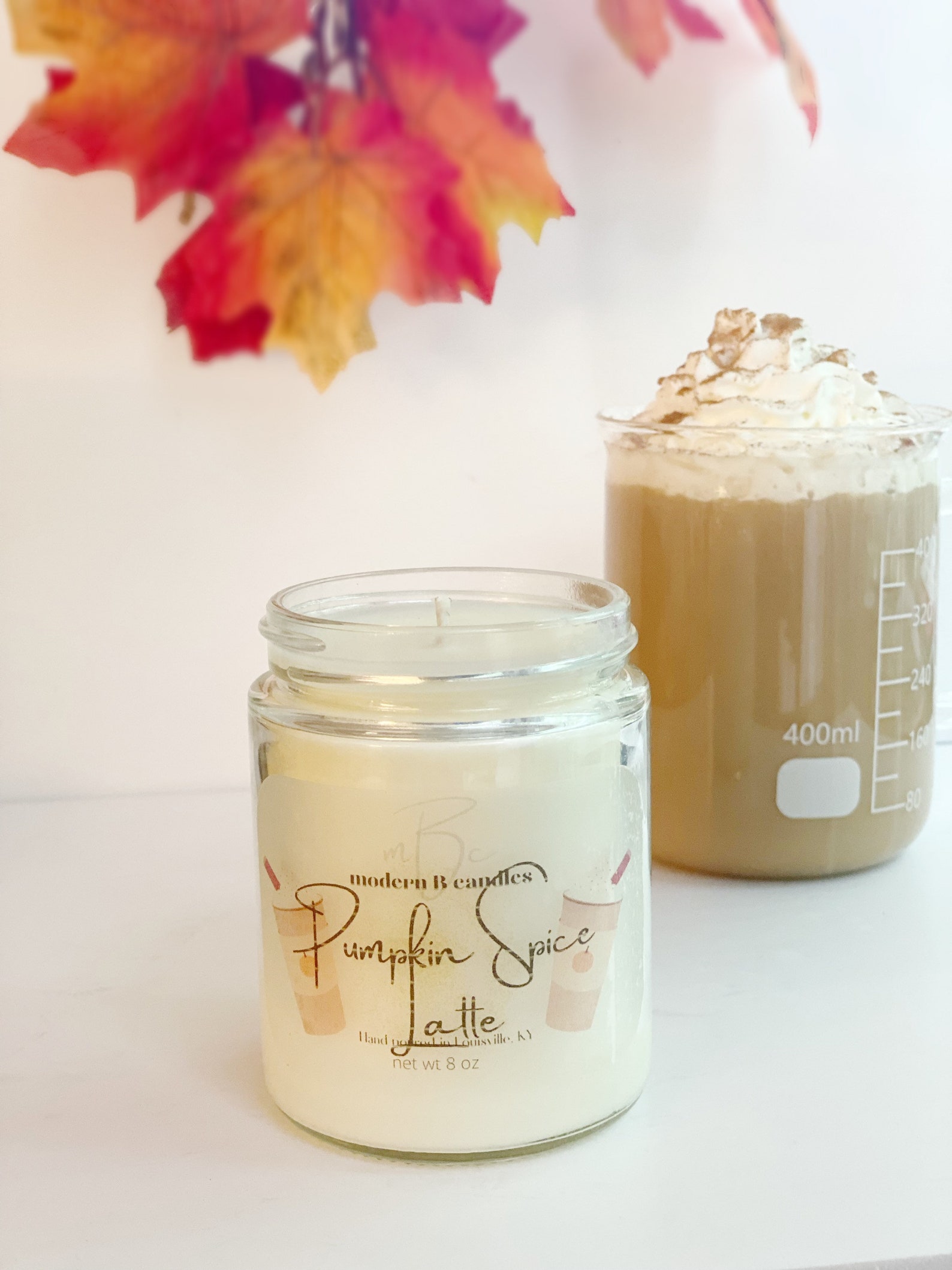 Pumpkin spice latte candle fall candle Starbucks candle PSL Etsy