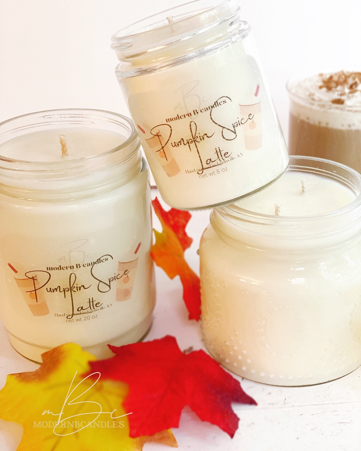 Pumpkin spice latte candle fall candle Starbucks candle PSL Etsy