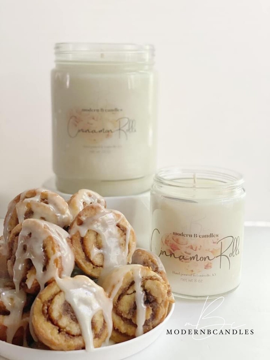 Cinnamon roll candle fall candle yummy candle cinnabon Etsy