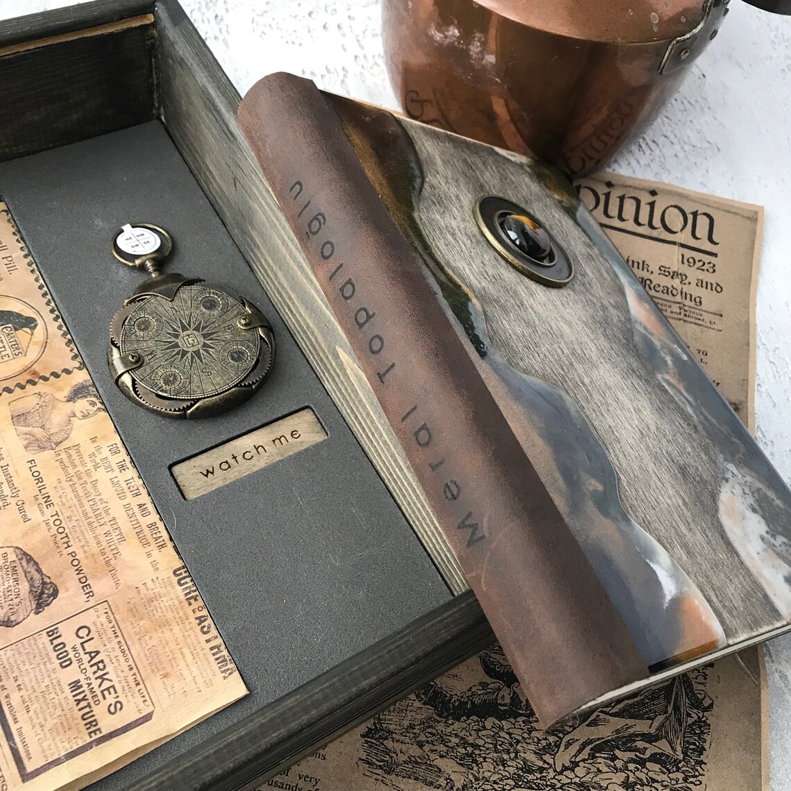 Gift box.Cryptex Round Lock USB Flash Drive.Handmade ...