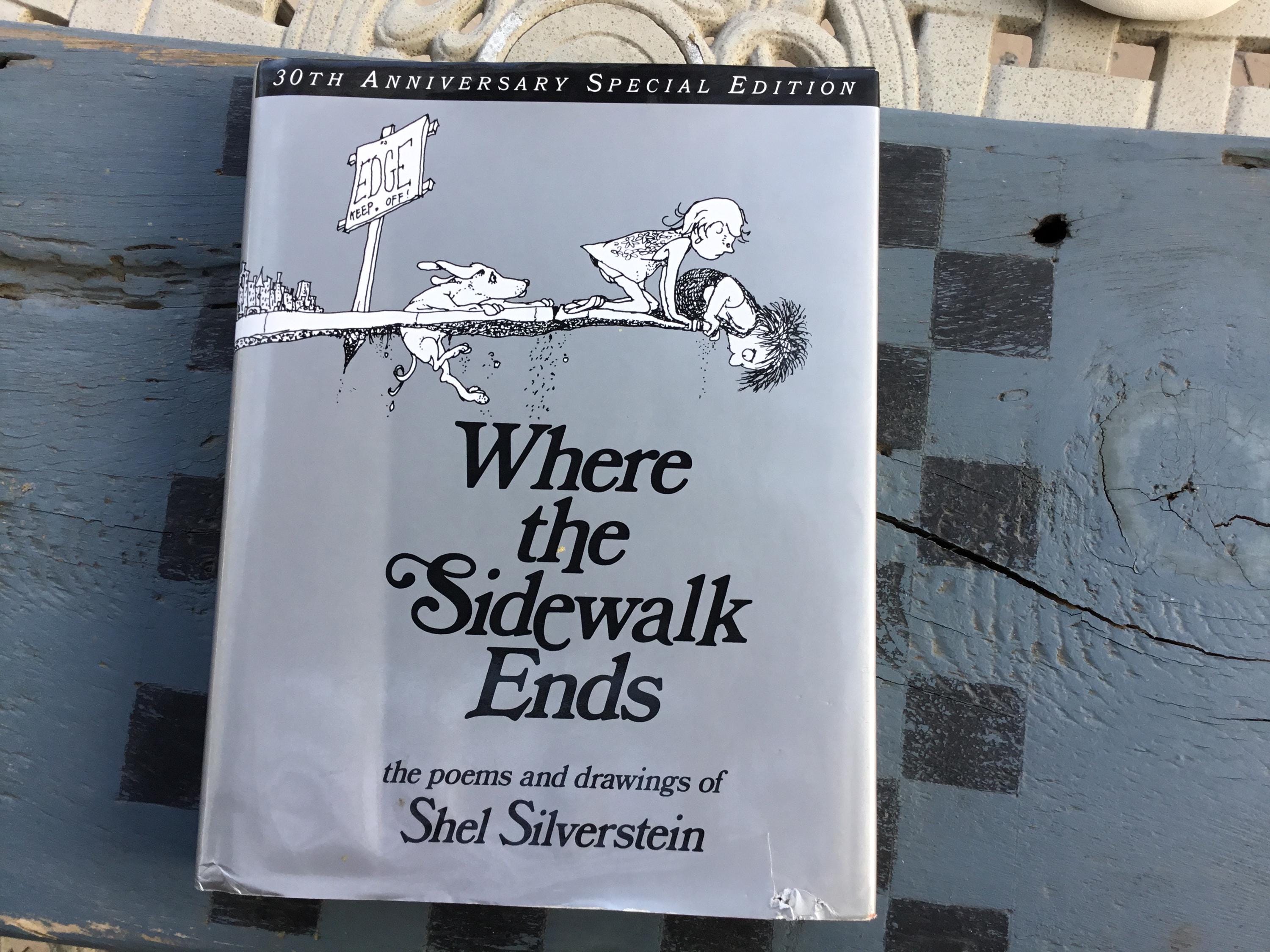 Where The Sidewalk Ends: Poems And Drawings By Shel Silverstein - Hardcover (Acceptable Condition)